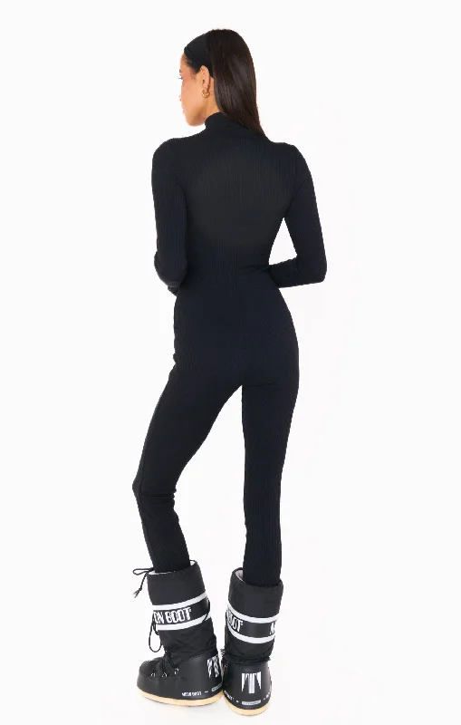 Lodge Onesie ~ Winter Rib Black Lodge Onesie ~ Winter Rib Black